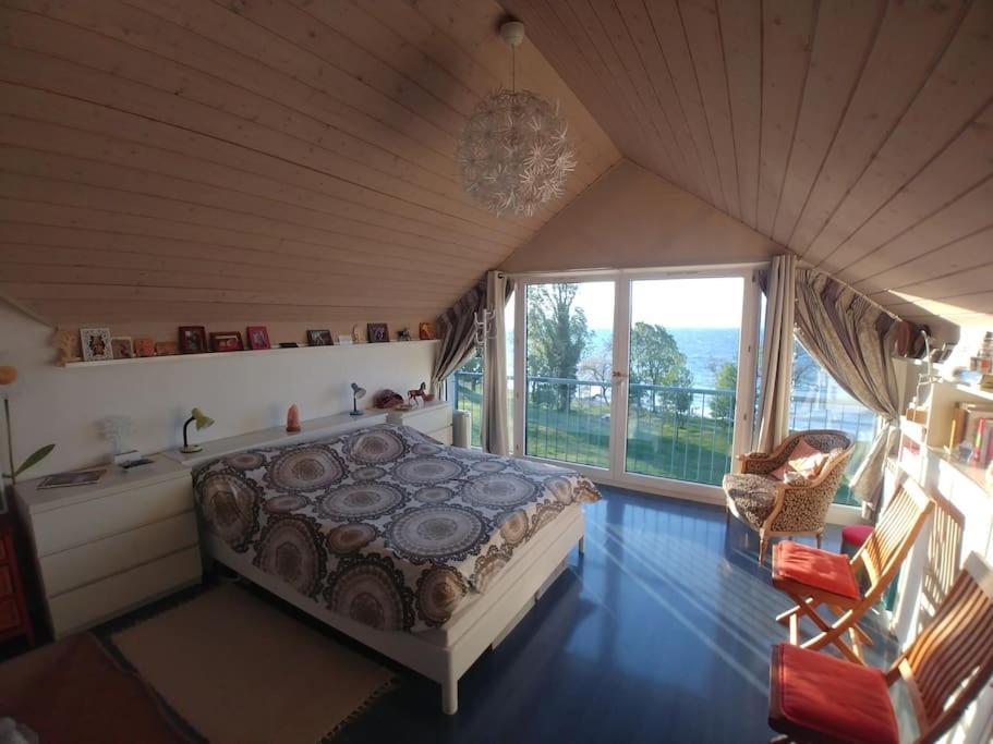Lakefront. Appartement Pieds Dans L'Eau. View And Direct Access To The Lake. Anthy-sur-Leman Exterior foto