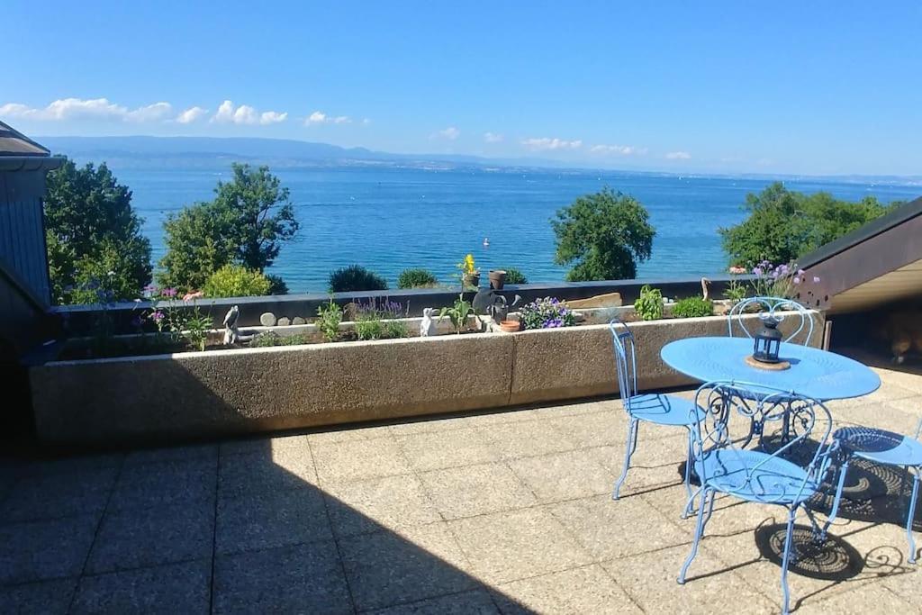Lakefront. Appartement Pieds Dans L'Eau. View And Direct Access To The Lake. Anthy-sur-Leman Exterior foto